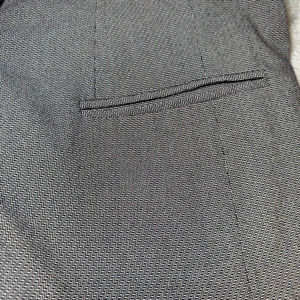 Apt 9 Womens Size 14 The Torie Blazer Gray Herringbone One Button Jacket Career - Picture 14 of 14